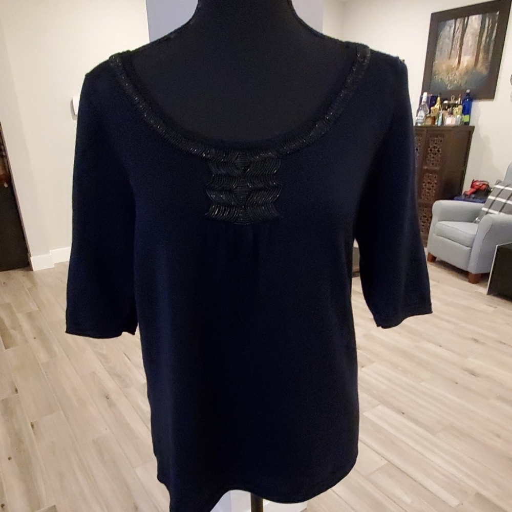 J Crew beaded sweater